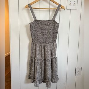 NWT Jessica Simpson Leopard Print Mini Smocked Dress Women’s Medium